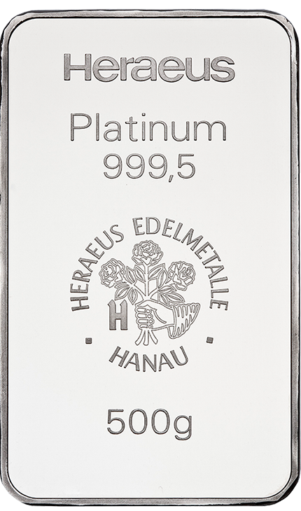 500g Platinum Bullion