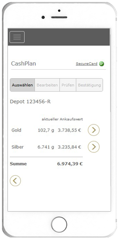 Cash-Plan - set up once, pay off regularlyn